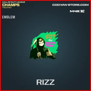 Rizz Emblem in Warzone and MW3 CDL Champs bundle