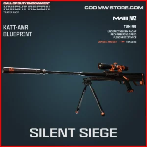 Silent SIege KATT-AMR Blueprint Skin in Warzone and MW3 C.O.D.E. Knight Recon Bundle