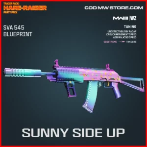 Sunny Side Up SVA 545 Blueprint Skin in Warzone and MW3 Tracer Pack: Hare-Raiser Party Pack Bundle