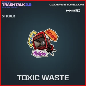 Toxic Waste Sticker in Warzone and MW3 Tracer Pack: Trash Talk 2.0 Ultra Skin Pro Pack Bundle