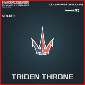 Triden Throne Sticker in Warzone and MW3 C.O.D.E. Knight Recon Bundle