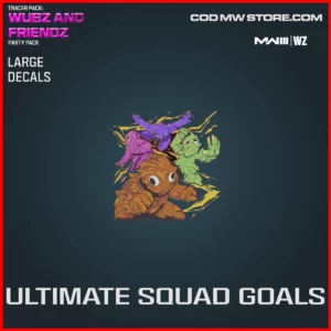 Ultimate Squad Goals Large Goals in Warzone and MW3 Tracer Pack: Wubz and Friendz Party Pack Bundle
