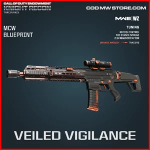 Veiled Vigilance MCW Blueprint Skin in Warzone and MW3 C.O.D.E. Knight Recon Bundle