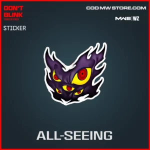 All-Seeing Sticker in Warzone and MW3 Don't Blink Bundle