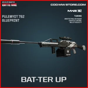 Bat-ter Up Pulemyot 762 Blueprint Skin in Warzone and MW3 Wildlife Wanted: Bite Me Bundle