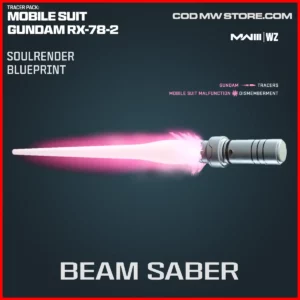Beam Saber Soulrender Blueprint Skin in Warzone and MW3 Mobile Suit Gundam RX-78-2 Bundle