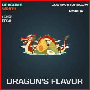 Dragon's Flavor Large Decal in Warzone and MW3 Dragon's Wrath Bundle