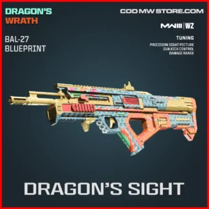 Dragon's Sight Bal-27 Blueprint Skin in Warzone and MW3 Dragon's Wrath Bundle