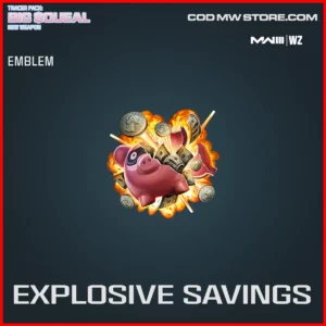 Explosive Savings Emblem in Warzone and MW3 Big $queal Bundle