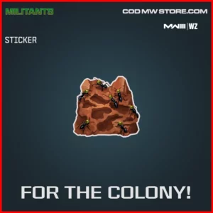 For The Colony! Sticker in Warzone and MW3 Militants Bundle