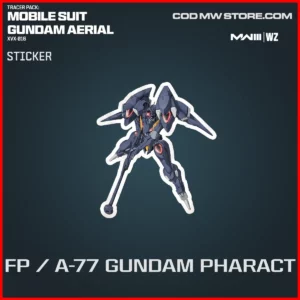 FP / A-77 Gundam Pharact Sticker in Warzone and MW3 Mobile Suit Gundam Aerial XVX-016 Bundle