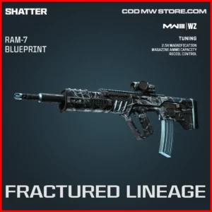 Fractured Lineage RAM-7 Blueprint Skin in Warzone and MW3 Shatter Bundle