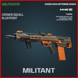 Militant Cronen Squall Blueprint Skin in Warzone and MW3 Militants Bundle