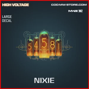 Nixie Large Decal in Warzone and MW3 High Voltage Bundle