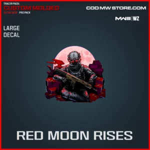 Red Moon Rises Large Decal in Warzone and MW3 Custom Molded Ultra Skin Pro Pack