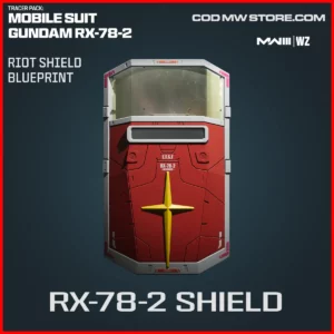 RX-78-2 Shield Riot Shield Blueprint Skin in Warzone and MW3 Mobile Suit Gundam RX-78-2 Bundle