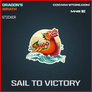 Sail To Victory Sticker in Warzone and MW3 Dragon's Wrath Bundle