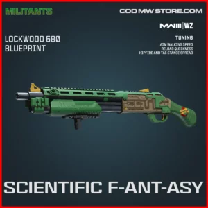 Scientific F-Ant-Asy Lockwood 680 Blueprint Skin in Warzone and MW3 Militants Bundle