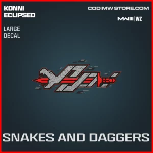 Snakes And Dagger Large Decal in Warzone and MW3 Konni Eclipsed Bundle