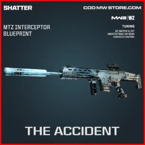 The Accident MTZ Interceptor Blueprint Skin in Warzone and MW3 Shatter Bundle
