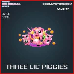 Three Lil' Piggies Large Decal in Warzone and MW3 Big $queal Bundle
