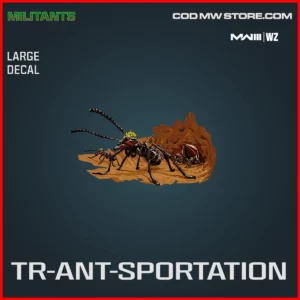 Tr-Ant-Sportation Large Decal in Warzone and MW3 Militants Bundle
