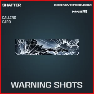 Warning Shots Calling Card in Warzone and MW3 Shatter Bundle