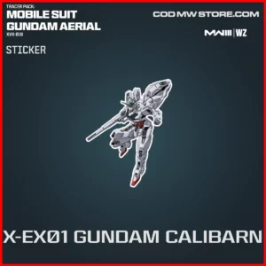 X-EX01 Gundam Calibarn Sticker in Warzone and MW3 Mobile Suit Gundam Aerial XVX-016 Bundle
