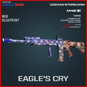 Eagle's Cry M16 Blueprint Skin in Warzone and MW3 Uncle Sam Bundle