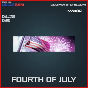 Fourth of July Calling Card in Warzone and MW3 Uncle Sam Bundle